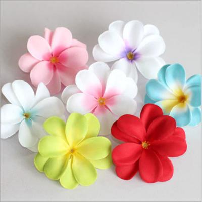 China Wholesale Colorful Artificial Plumeria Rubra Of Natural Touch Moss Frangipani Flowers for sale