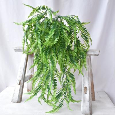 China Natural Contact Fern Hanging Vine Outdoor Decoration Artificial Fern Leaves Vine For Decoration hanging artificial for sale