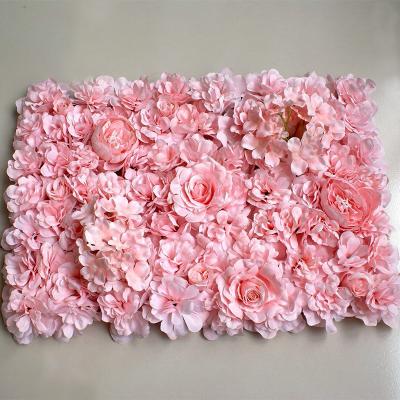 China Natural and White Touch Decoration Wedding Backdrop Background Artificial Rose Flower Wall for sale