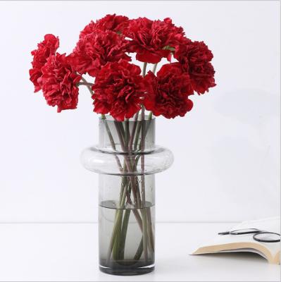 China Wholesale colorful articial carnations artificial silk flowers natural touch real touch for sale