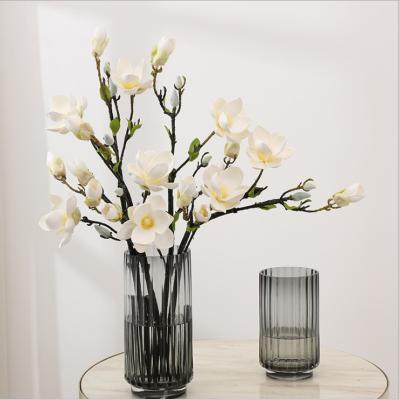 China Touch Natural Hot Selling Foam Artificial Flowers 5 Heads EVA Magnolia For Home Decor for sale