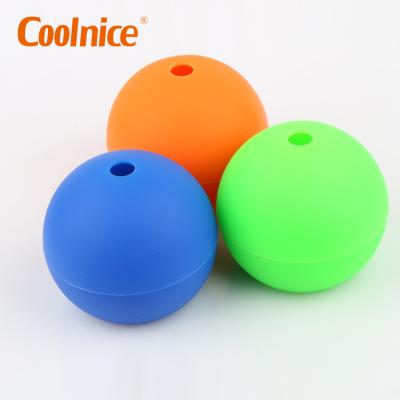 China Stocked Food Grade Cavity Silicone Ice Cream Ball Maker Molds for sale