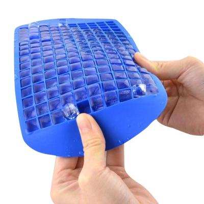 China Sustainable Plastic Amazon Ice Mold Tool Silicone Large 160 Silicone Ice Cube Tray for sale