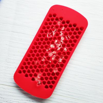 China Amazon Hot Sale 150 Cavity Viable Silicone Ice Cube Tray Mold Heart Shaped Mold for sale