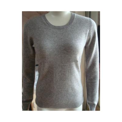 China Cashmere Anti Shrink Sweater, Ladies High Value Fashion Knitting Sweater With Solid Color for sale