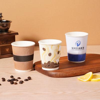 China Custom Printed LOGO Food 8 12 16oz Kraft Paper Rolls Hot Cup Tea Cup With Lid Hot Cocoa K Disposable Coffee Cup for sale