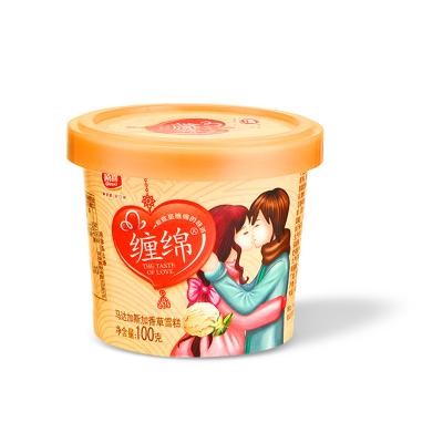 China Recycled Materials Hot Selling Ice Cream Rolls OEM Disposable Ice Cream Sundae Frozen Yogurt for sale