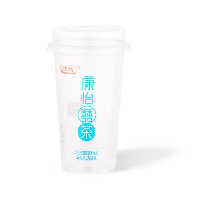 China Disposable Eco-friendly PP Cold Plastic Cup With Lid Custom Logo Boba Milktea Cups Bubble Tea Cup for sale