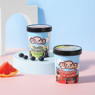 China Food Personalized 7.2oz Soup Cups Wholesale Custom Size And Design 200ml Freezer Yogurt Containers Paper Ice Cream Cup for sale