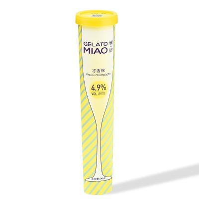 China New Style Recyclable Premium Ice Cream Containers Custom LOGO Printed Ice Cream Paper Cup Calippo Tube for sale