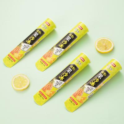 China Pe Ice Cream Lolly Tube Hot Selling Calippo Disposable Double Tube for sale