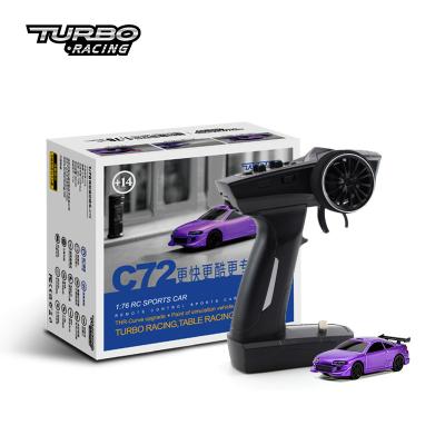 China C72 Sports RC Car Limited Edition 1:76 RC Model Turbo Racing & Classic Edition Mini Full Proportional RTR Kit Toys for sale