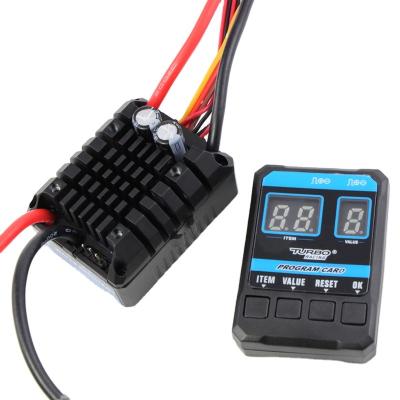 China RC Model Turbo Racing 60080 1:8 Brushed 80A To Waterproof ESC Speed ​​Controller Program Card BEC Programmable Crawler Brushed For RC Car for sale