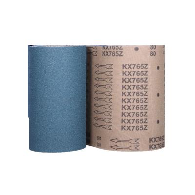 China To Make Zirconia Fin Discs KX765Z Jumbo Roll Abrasive Cloth For Making Fin Discs 40# 60# 80# 120# for sale