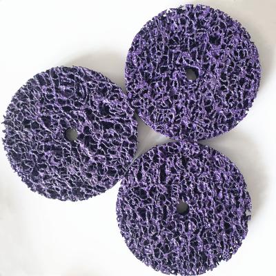 China Purple 4 Inch Strip Disc Pad For Car Polishing Cleaning And Removing Paint 100*10mm 4inch for sale