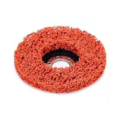 China 115mm Orange 125mm Color Cleaning Stripping Disc For Polishing Boat 4 4 1/2inch Purple 1/2 Black for sale