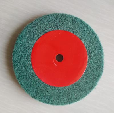 China Green Color 7447 Inch 600# 150 x 13mm * 13mm 6 x 1/2 x 1/2 Inch Nonwoven Flap Polishing Wheel for sale