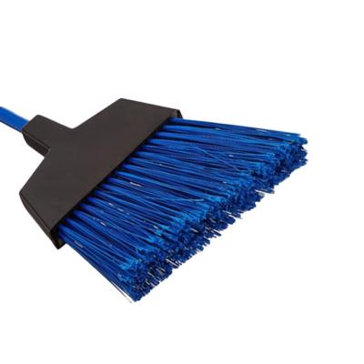 China Outdoor Upright Cleaning Rack Cleaning Long Handle Plastic Broom Eco-Friendly Broom for sale