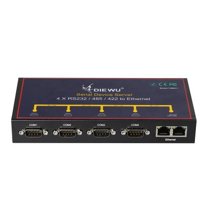 China High Performance Ethernet To Serial Server 4 Industrial Converter Device TXI017 for sale