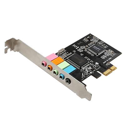 China PCI-E Sound Card 5.1 Channels CMI8738 Chipset Digital PCI Express High Quality Sound Card TXC090 for sale