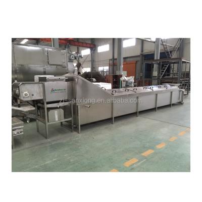 China New Design DPT-S Vegetable Belt Type Hot Water Blanching Machine For Large-shape Products for sale