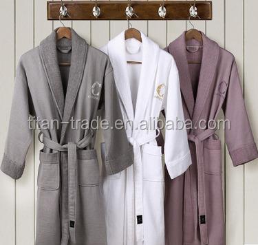 China High Quality Waffle Cotton Terry Hotel Or Home Bathrobe / Kids Bathrobe 188 for sale