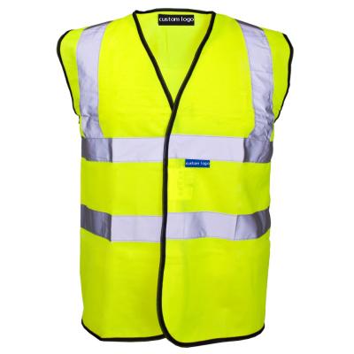 China Yellow Water Proof WRAP BSCI OEM Polyester High Visibility Raised Visibility (Reflective) Safety Vest for sale