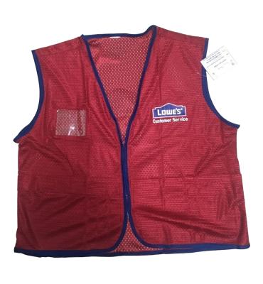 China Supermarket cashier vest supermarket employee vests and vests unfirom BSCI QUICK DRY factory for sale