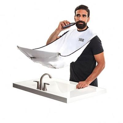 China BSCI 210T Nylon Or Polyester Washable Factory Made Beard Shaving Bib Catcher For Amazon for sale