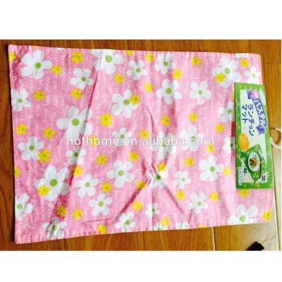 China Sustainable Wholesale Custom Floral Printed 100%cotton Kitchen Area Rug for sale