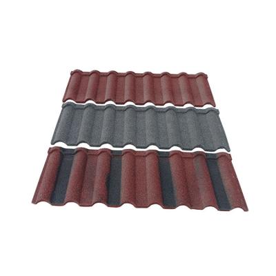 China Colored Shingle Factory Roofing Tile Houses Anti Corrosion Color Milan Red Tile for sale