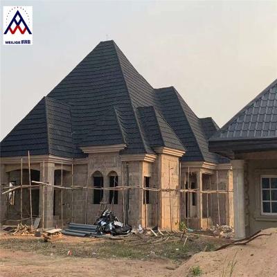 China China Manufacturer High Quality Classic Kenya Villa Stone Coated Metal Roofing Tile Classic Tile for sale