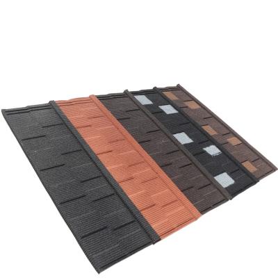 China Villa Classic High Quality Durable Stone Coated Metal Shingle Roof Tiles Price for sale