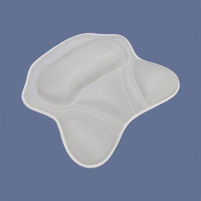 China High Quality Viable Comfortable 3D Mesh Fabric Bath Pillow Butterfly Shaped Bathtub Pillow Spa Pillow for sale