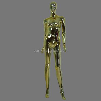 China Stand Chromed Full Body Plastic Female Mannequins for sale