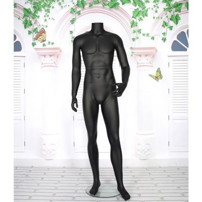 China Headless Body Matte Black Male Mannequin Eco-friendly Wholesale Hot Selling Form Full Dress Mannequin for sale