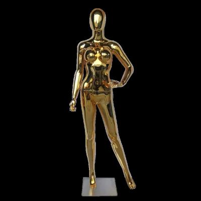 China Wholesale Hot Sale Eco-friendly Cheap Body Shape Shiny Gold Women Full Body Coating Mannequin for sale