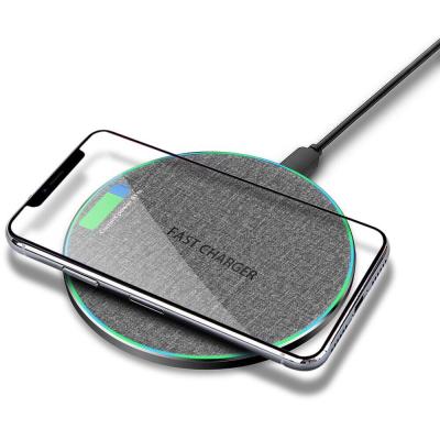 China 2020 Cloth Phone Charging 15W Qi Wireless Charger Fast Wireless Charger For iPhone 11 for sale