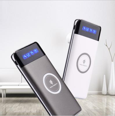 China 2019 Hot Sale 10000mah Portable Wireless Charger New Arrival Customized Logo Power Bank With 10000mah LED LCD Display for sale