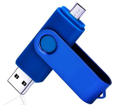 China Metal Connector Phone and Computer U Disk Dual-Use Metal OTG Flash Driver Customize Logo for Promotional Gifts for sale