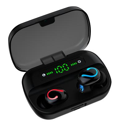 China 2020 Hot Sale Q61 Waterproof Led Digital Display Wireless Earphone Earbuds With 2000Mah Powerbank for sale