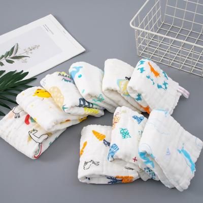 China Dropshipping Print Muslin Cloth Saliva Towel 8 Pcs Anti-Static Box Packaging Muslin Unisex Infant Toddler Baby Newborn Clothes Set Gift for sale