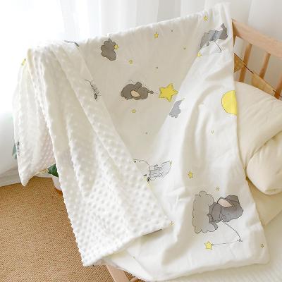 China Dropshipping Cartoon Long-staple Anti-Static Removable Washable Cotton Embroidered Single Product Hutch Dot Minky Spring Autumn Quilt Cover for sale