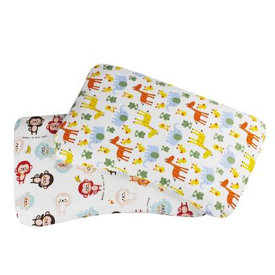 China Breathable Cute Portable Custom Latex Baby Pillow Babi Animal Printing Healthy Neck Newborn Head Pillow Memory Foam for sale