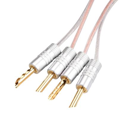 China Car speaker cable with banana plugs for sale