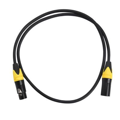 China Yellow Black Microphone Xlr Cable 6.0mm Xlr Microphone Cable for sale