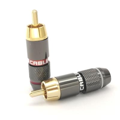 China GOLD PLATED RCA Microphone PLUG RCA CONNECTORS for sale