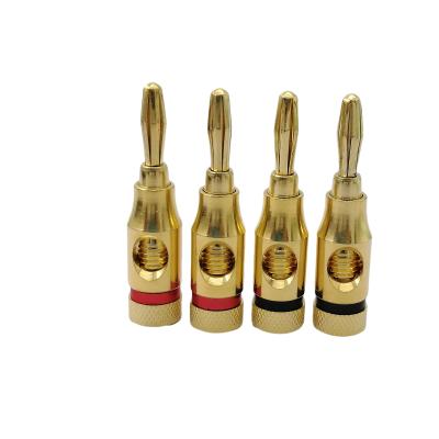 China audio & Video High Quality Pure Copper Gold Plated 24k Banana Plugs for sale