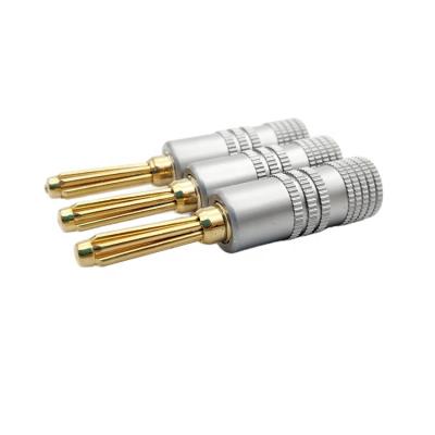 China Audio Signal Transmit Banana Plug Gold Plated for sale