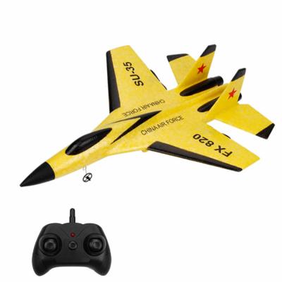 China PPE RC Remote Control Flugzeug Flugzeug Model Toy SU 35 290mm Wingspan Gyro 820 Flat Glider Plane For Kids for sale